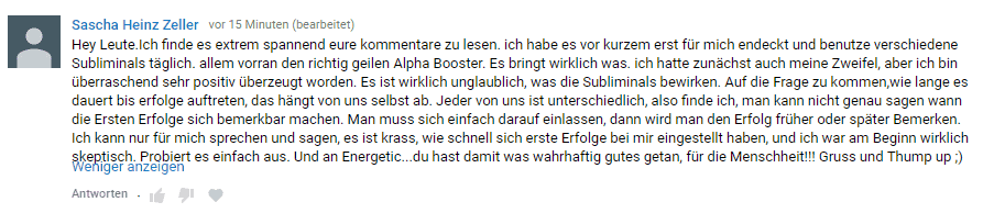 Subliminals Erfahrungen Review