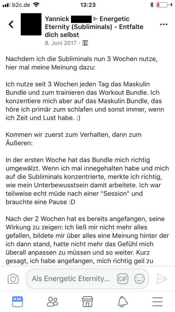 Maskulin Bundle Erfahrungen Energetic Eternity
