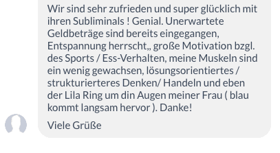Subliminal Erfahrung
