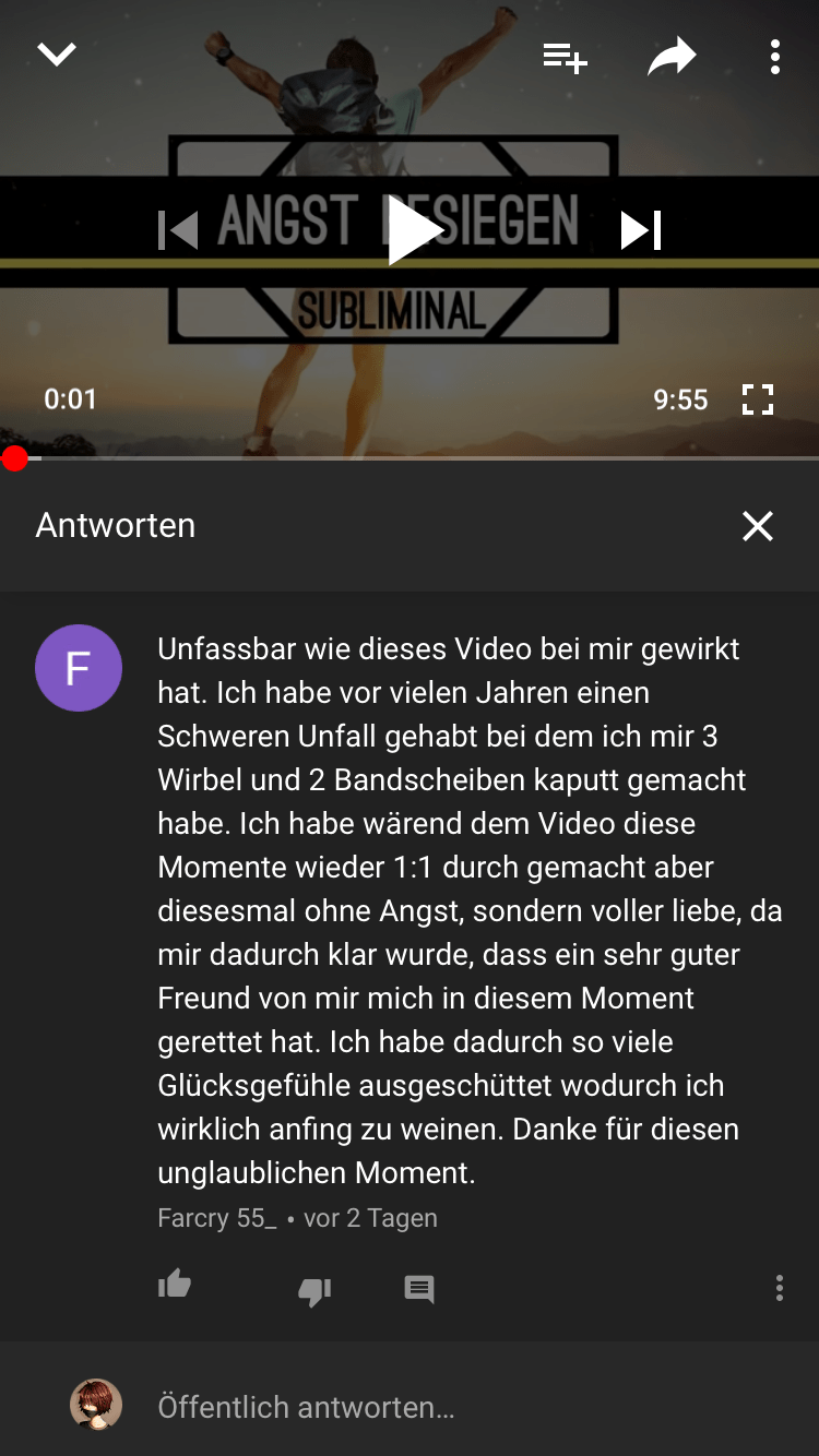 Angst überwinden Subliminal