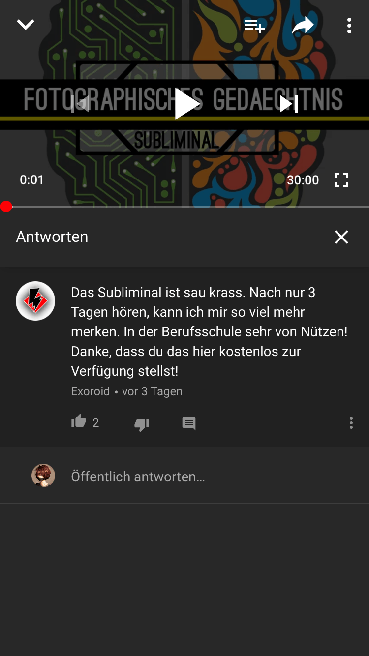 Fotografisches Gedächtnis Erfahrung