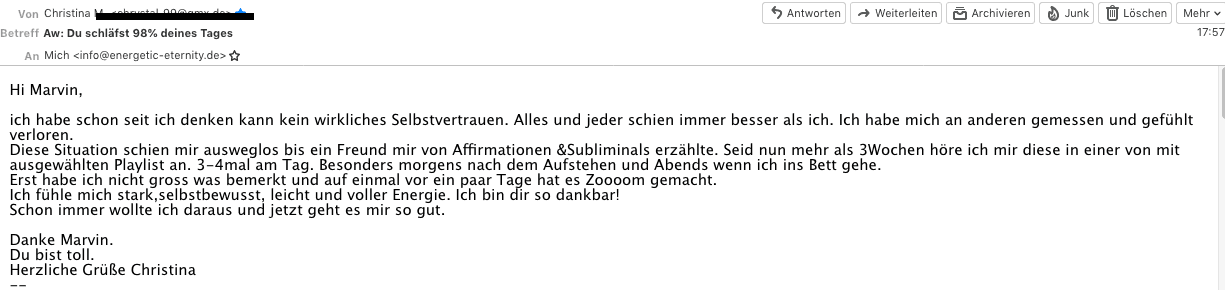 Subliminal Selbstvertrauen